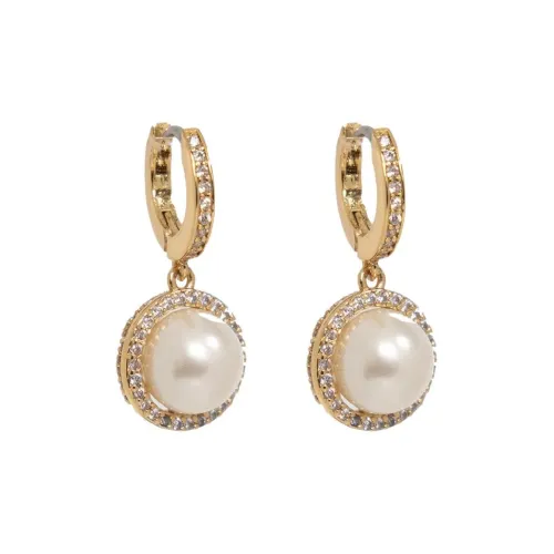 Kate Spade Something Sparkly Spade Huggies Earrings
