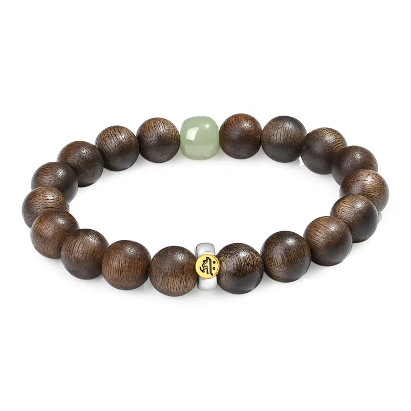 PUTUOSHANWENCHUANG Fragrance Agarwood Bracelets Unisex-13