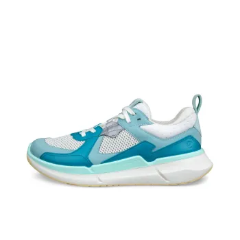 Ecco Biom 2.2 Slip Resistant And Breathable Low Top Casual Shoes Women's White Blue