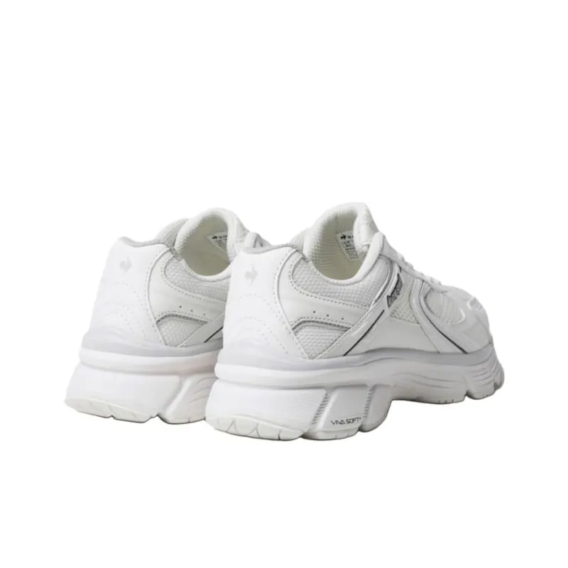 Le Coq Sportif L2K Anti Slip Wear Resistant Low Top Casual Running Shoes Unisex White Black-2