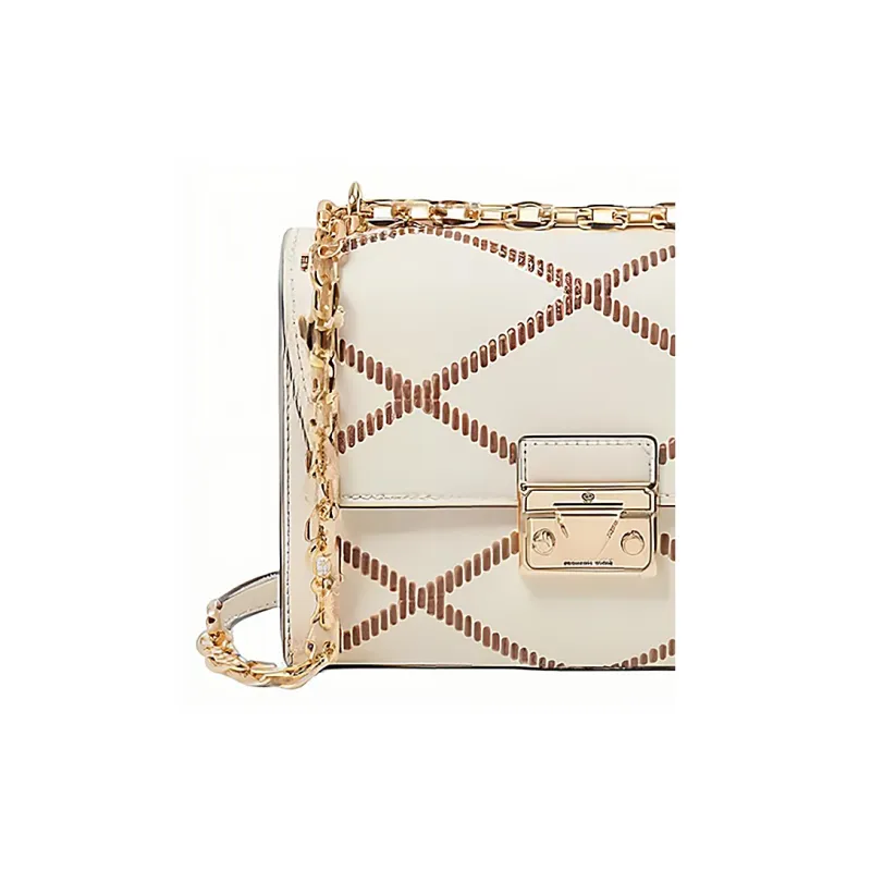 MICHAEL KORS PU Crossbody Bag, Shoulder Bag Medium Size Women's White-4