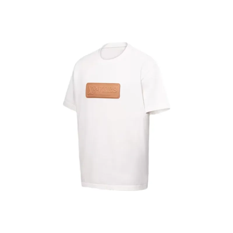 LOUIS VUITTON Vvn Patch Short Sleeved Cotton Crewneck-2