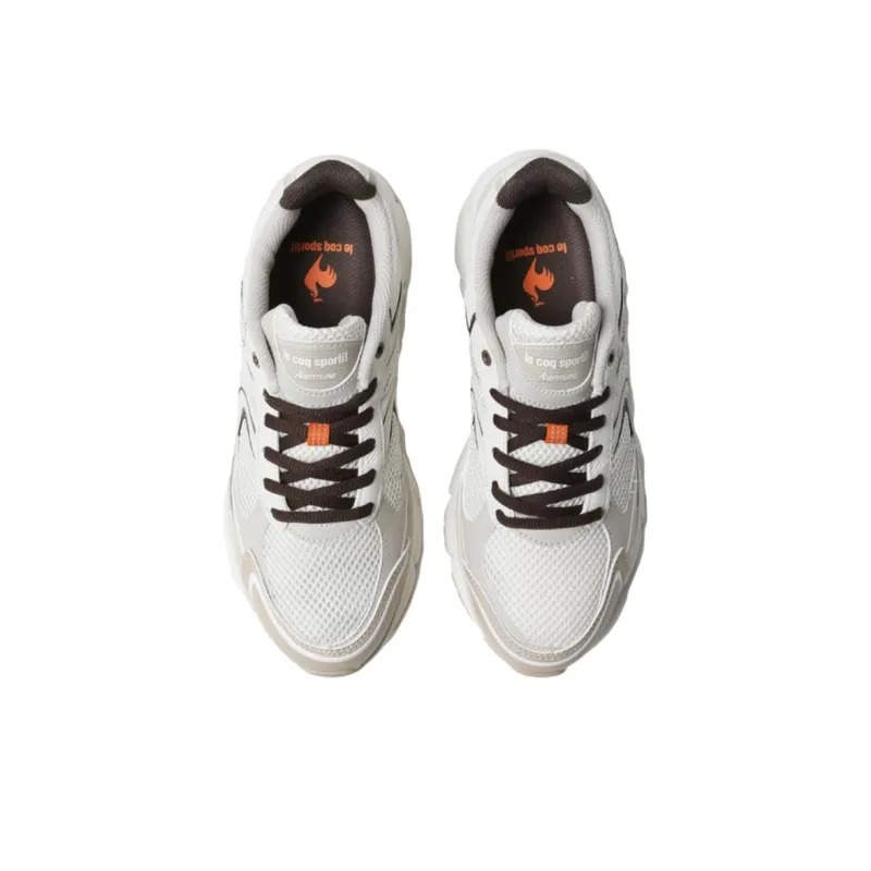 Le Coq Sportif L2K Anti Slip Wear Resistant Low Top Casual Running Shoes Unisex White-3