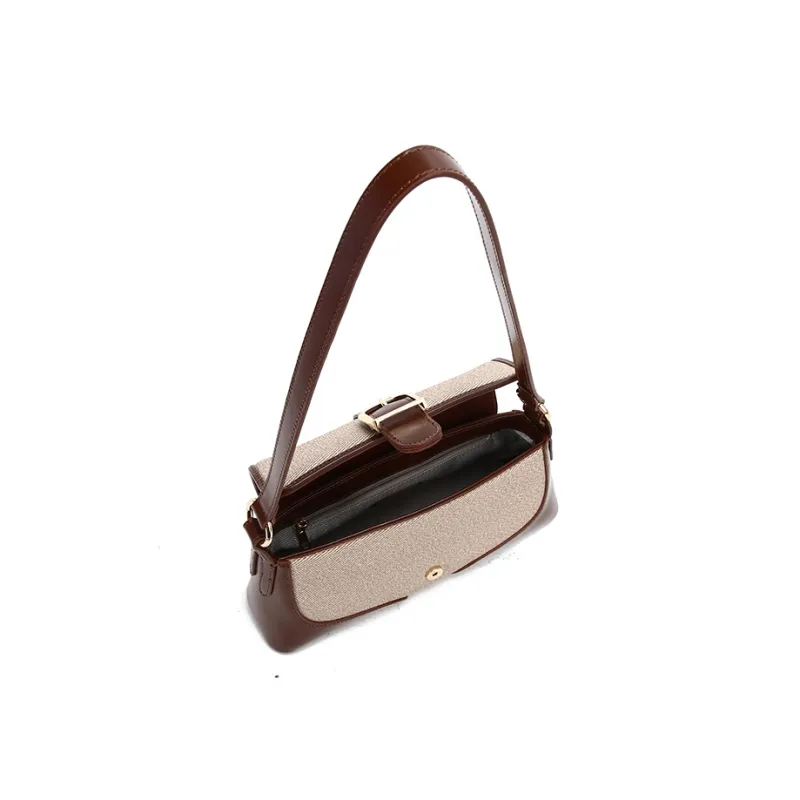 Carit&Koty Polyurethane Shoulder Bag Women's Apricot Brown-4