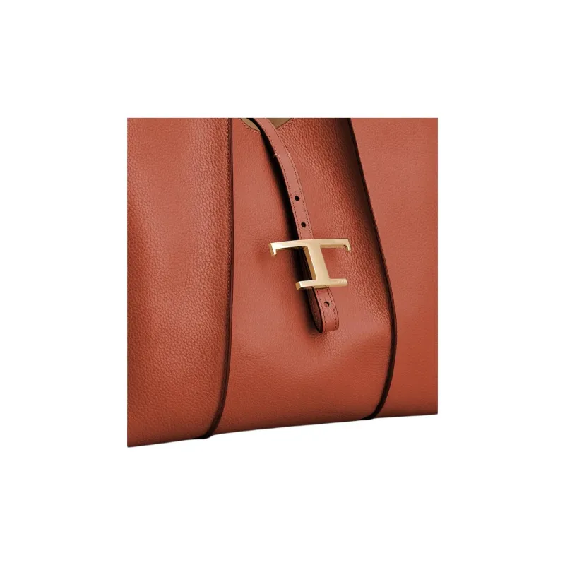TOD'S Logo Plaque Tote Bag-4