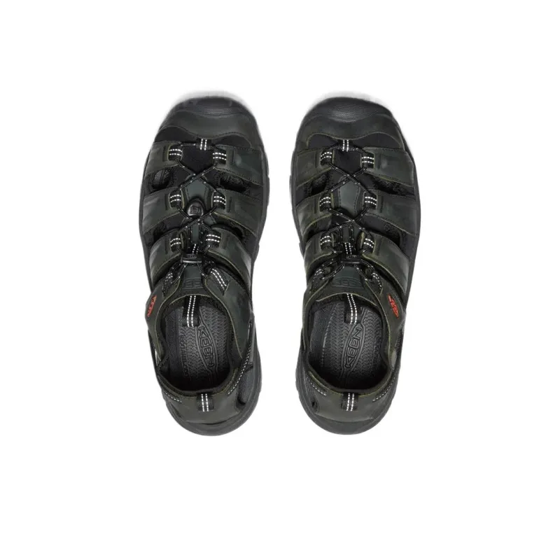 KEEN Targhee 3 Slip Resistant River Trekking Shoes Men's Gray Black-3