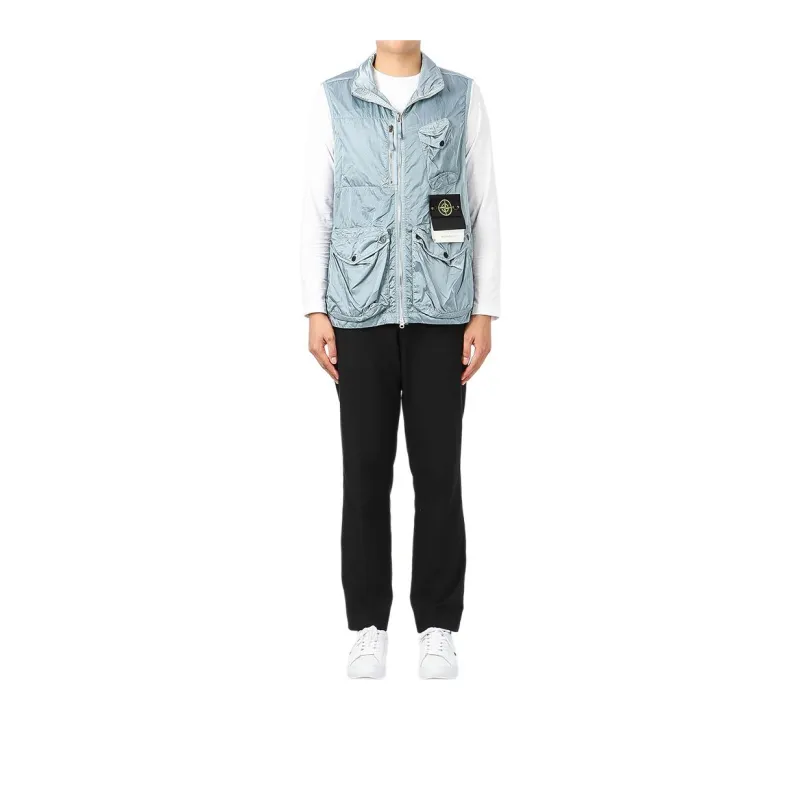 STONE ISLAND Vest Men's Light Blue-0