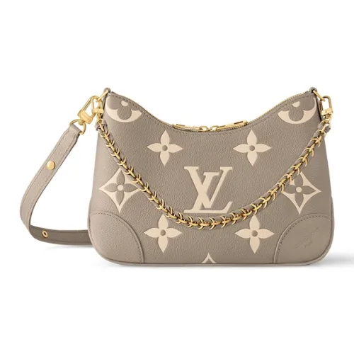 LOUIS VUITTON Boulogne Crossbody Bag Women's Dove Gray/Cream
