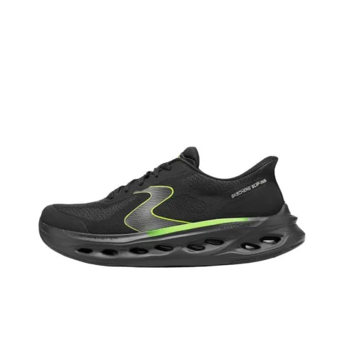 Skechers MEN'S GO Cushioning Lightweight Low-Top Casual Running Shoes Men's Black