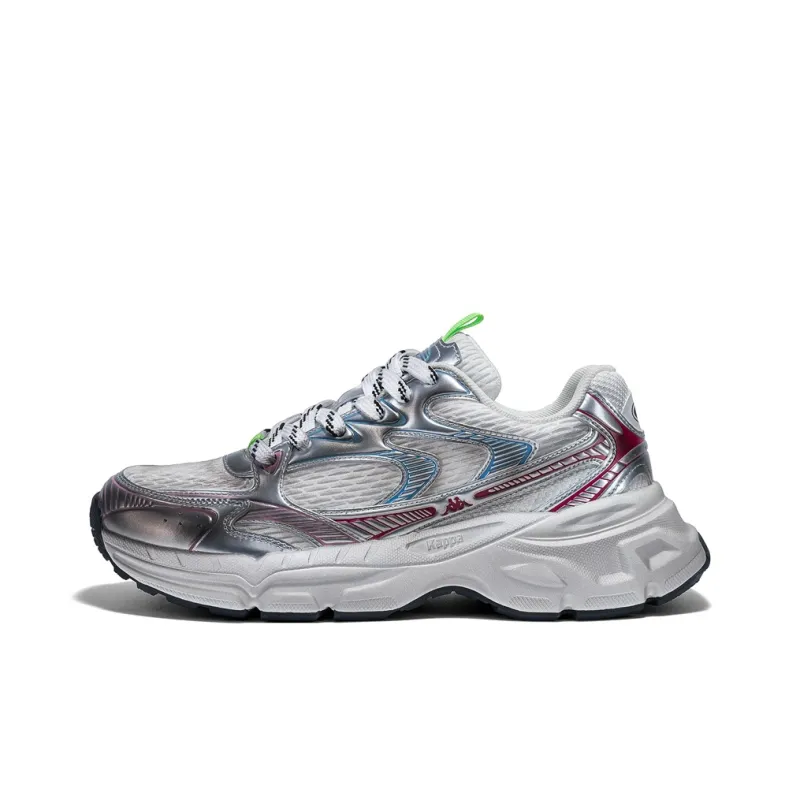 Kappa Cushioning Breathable Low Top Chunky Sneakers Unisex Cool Gray New Year Red-1
