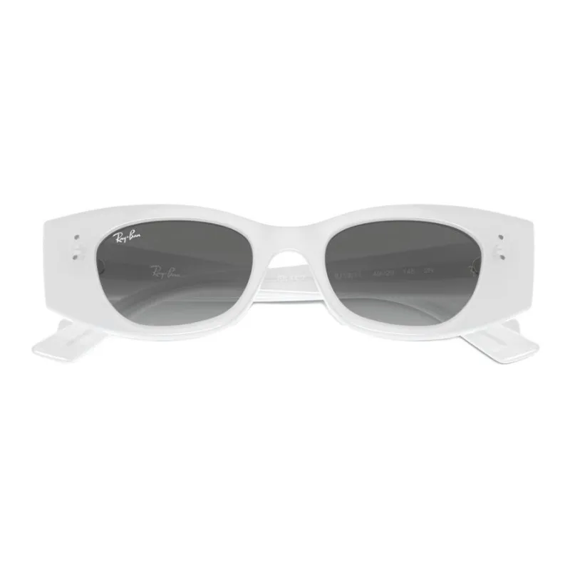 RayBan Injection Irregular Shape Sunglasses Unisex White-1