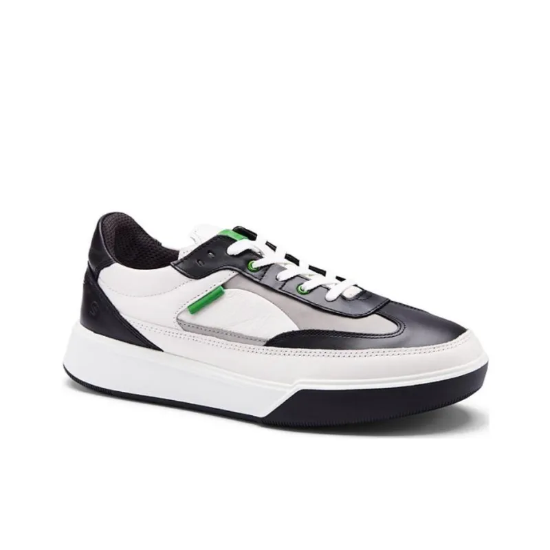 Ecco Street Ball Shoes Collection Low-Top Casual Shoes Men's Black White-3