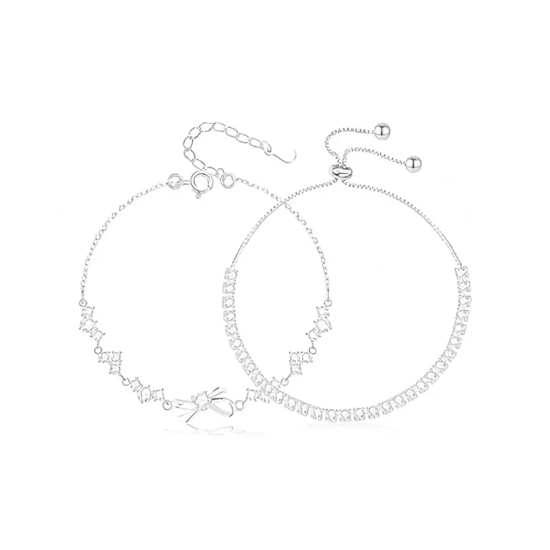 COPI Synthetic Cubic Zirconia Bracelets Unisex-3