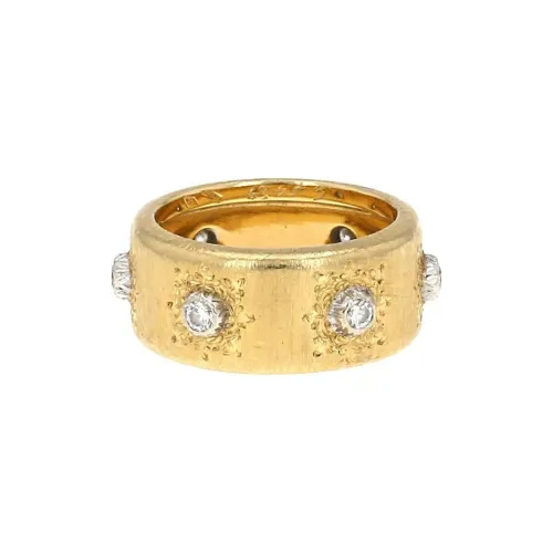 BUCCELLATI Yellow Gold Macri Classica Diamond Ring