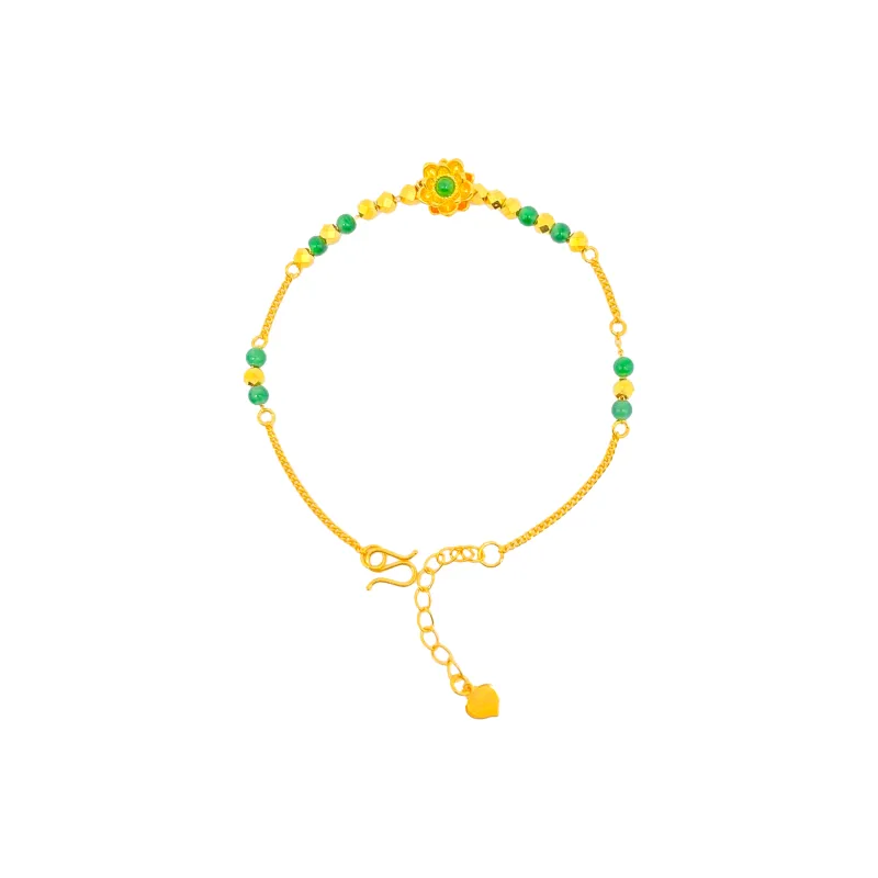 ZUNCAI Ice Glutinous Jadeite Bracelets Women's-0