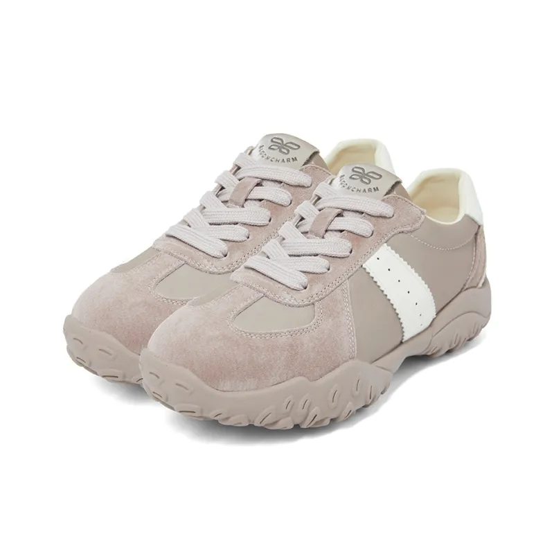 COMELY Casual Shoes Women's Low Top Gray/Ecru/Purple/Brown/Gold-7