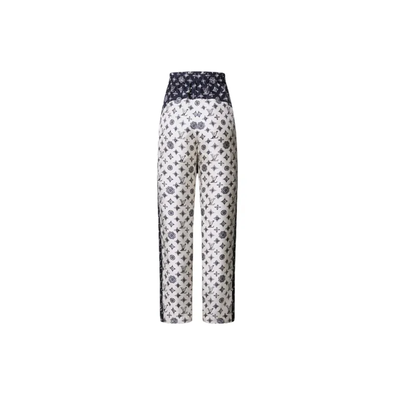 LOUIS VUITTON Monogram Silk Jogging Pants-1