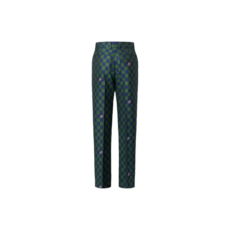 LOUIS VUITTON Jacquard Damier Wool Cigarette Pants-1