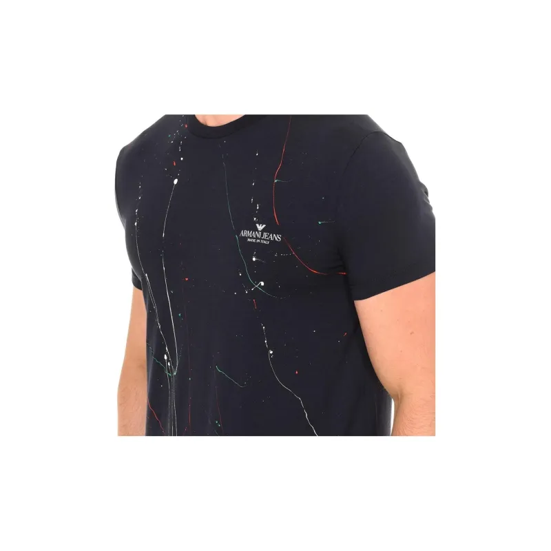 ARMANI JEANS T Shirts Men Black-4