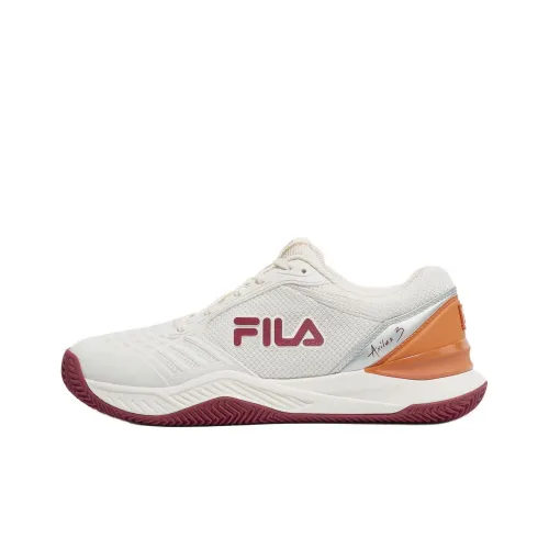 FILA Exilus 3 Anti-Slip Wear-Resistant Low-Top Tennis Shoes Unisex White