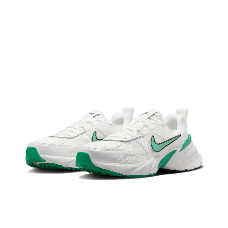 Nike V2K Run Anti Slip Wear Resistant Low Top Running Shoes Women's White-2