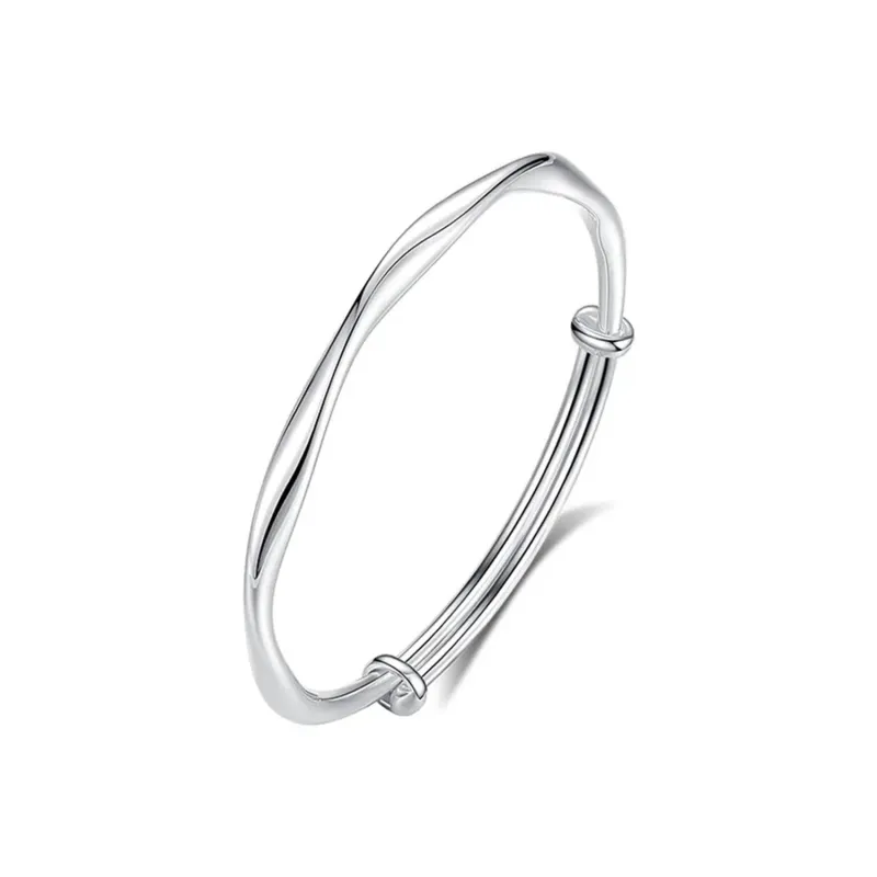 Golden Bliss S999 Fine Silver Sterling Silver Bracelets Women's-0