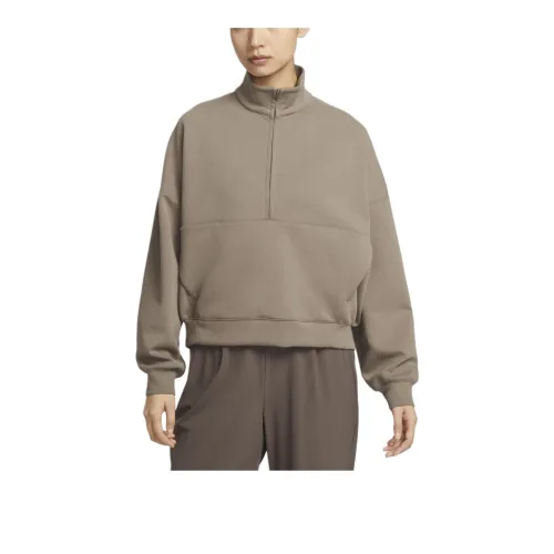 Nike Dri-Fit IMPOSSIBLYSOFT Sweatshirt Women's Ferret Brown/Stone Gray