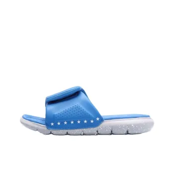 LiNing WAY OF WADE Rubber Sole Quiet Slide Slippers Men's Blue