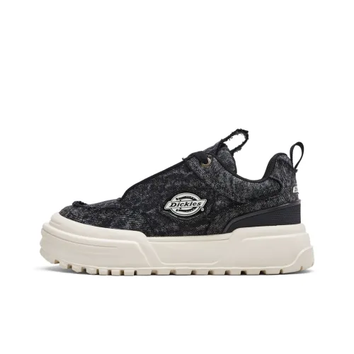 Dickies Anti-Slip And Wear-Resistant Lightweight Height Increasing Low-Top Skateboard Shoes Men's Black