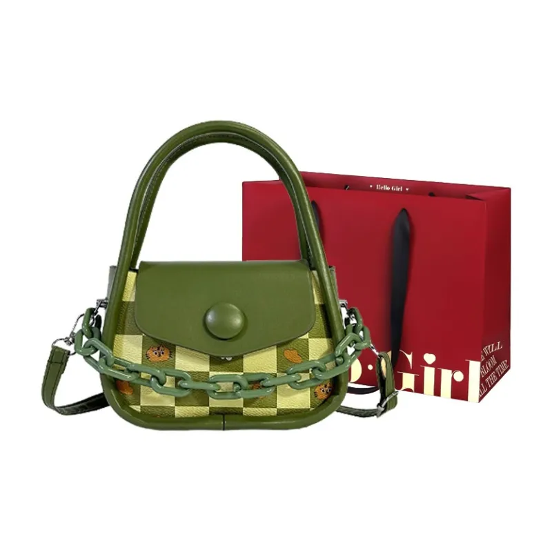 GOX PU One Shoulder Handbag Regular Women's Ecru/Black/Purple/Coffee/Green/Pink-10
