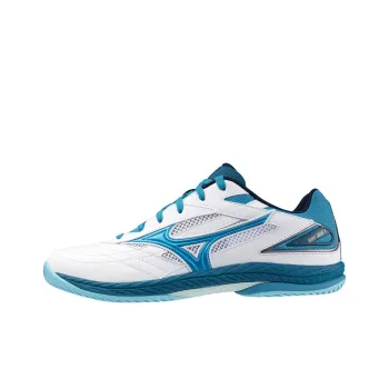 Mizuno Cushioning Anti Slip And Wear Resistant Low Top Training Shoes Unisex White Blue
