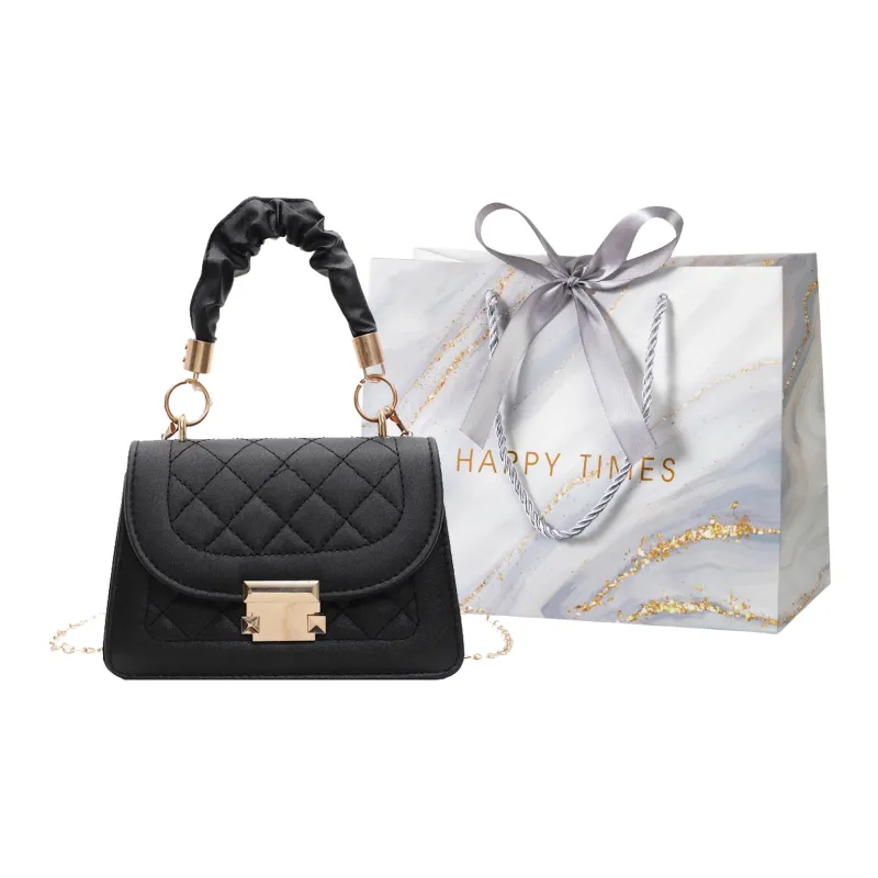 Miss Angel PU Crossbody Bag, Shoulder Bag, Outing Bag, Handbag Regular Women's Black/White-6