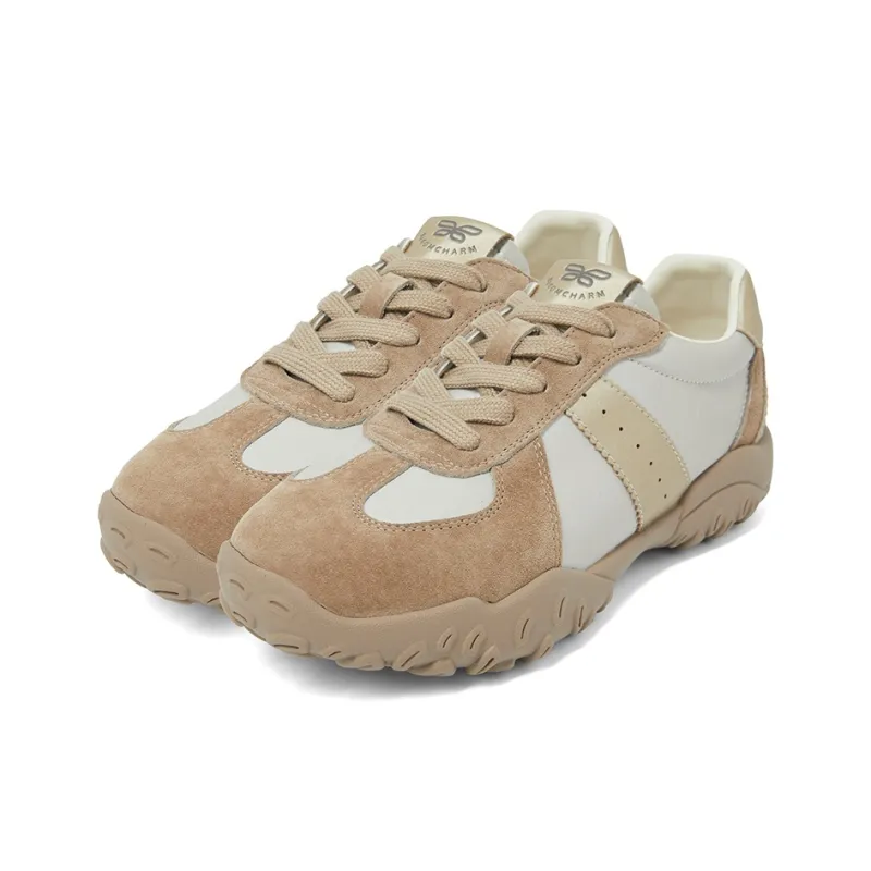 COMELY Casual Shoes Women's Low Top Gray/Ecru/Purple/Brown/Gold-12