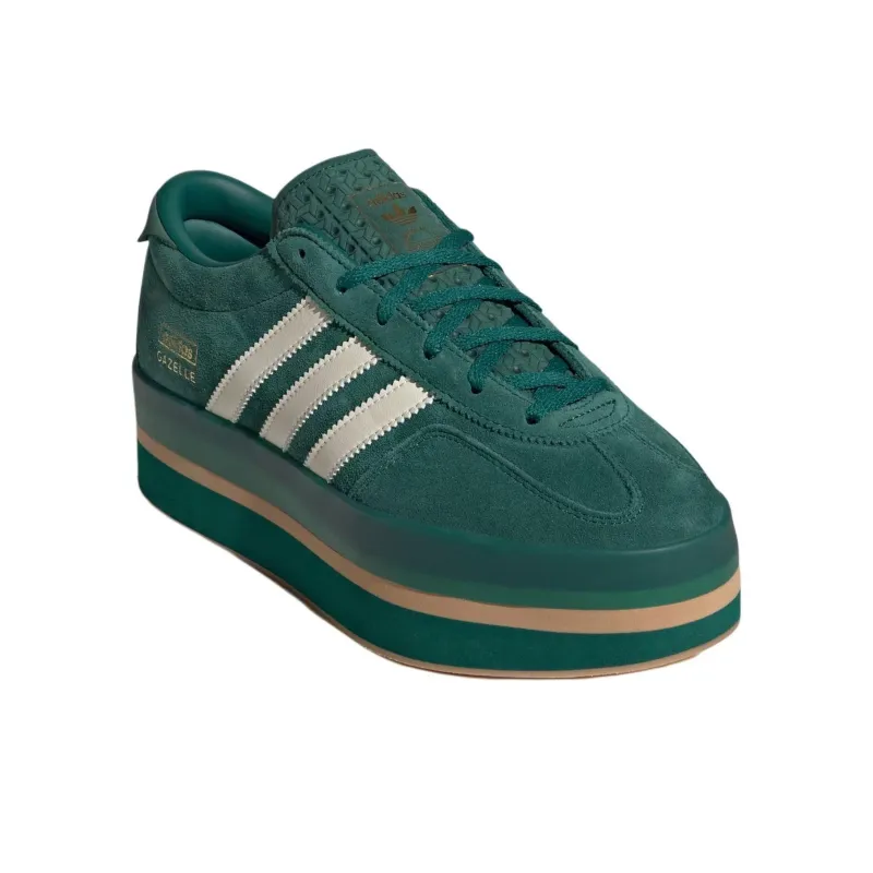Adidas Gazelle Stack Collegiate Green Cream White Women's-2