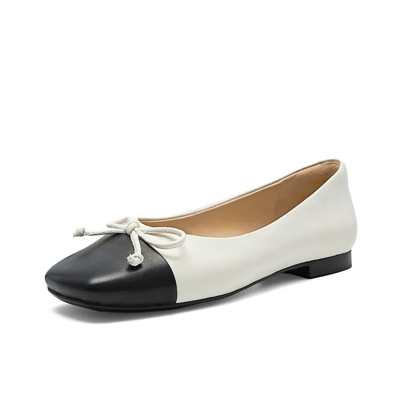 NINE WEST Casual Single Shoes 1.2cm Women's Ecru-1