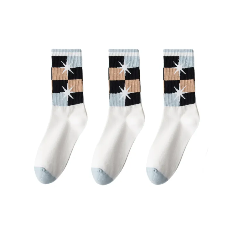 Lan Miao Mid Calf Socks Men's 3 Pack-13