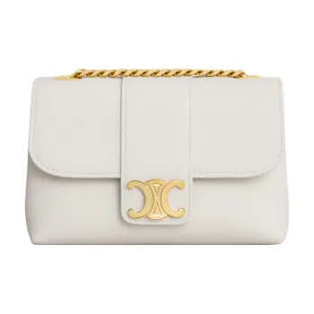 CELINE Victoire Calfskin Crossbody Bag, Shoulder Bag Mini Women's Beige