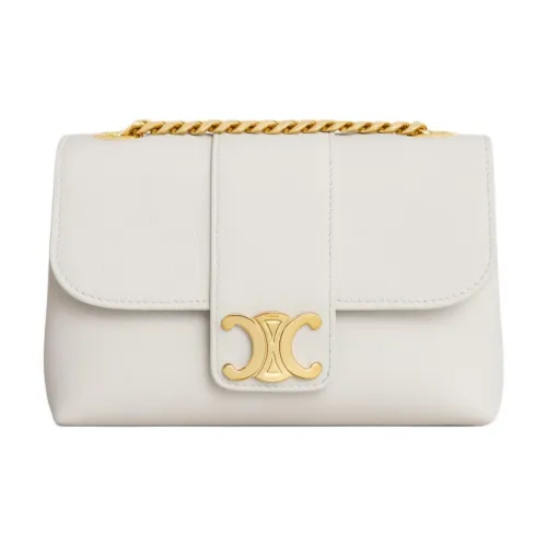 celine Camarat Victoire Calfskin Crossbody Bag, Shoulder Bag Mini Women's Beige