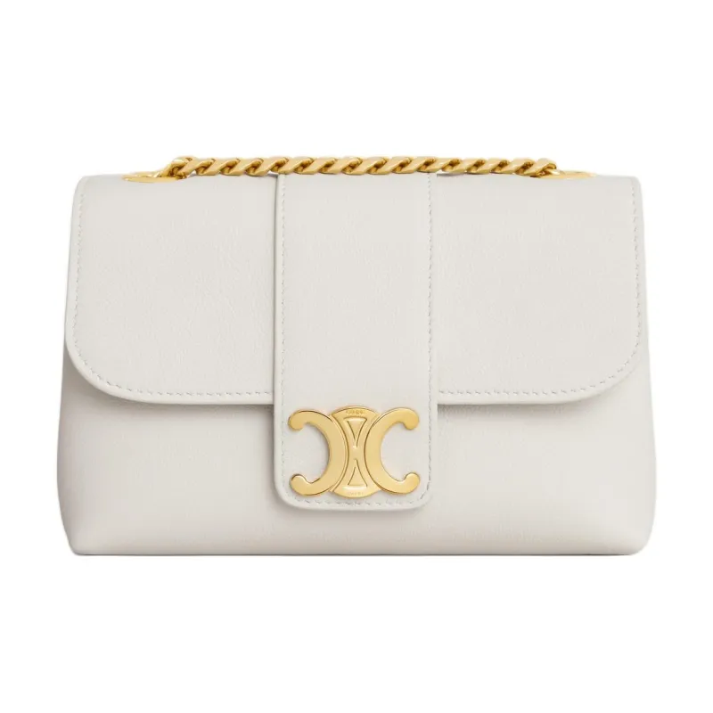 CELINE Victoire Calfskin Crossbody Bag, Shoulder Bag Mini Women's Beige-0