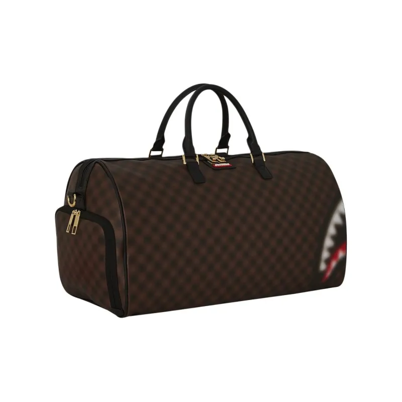 SPRAYGROUND Artificial Leather Travel Bag Unisex Brown-1