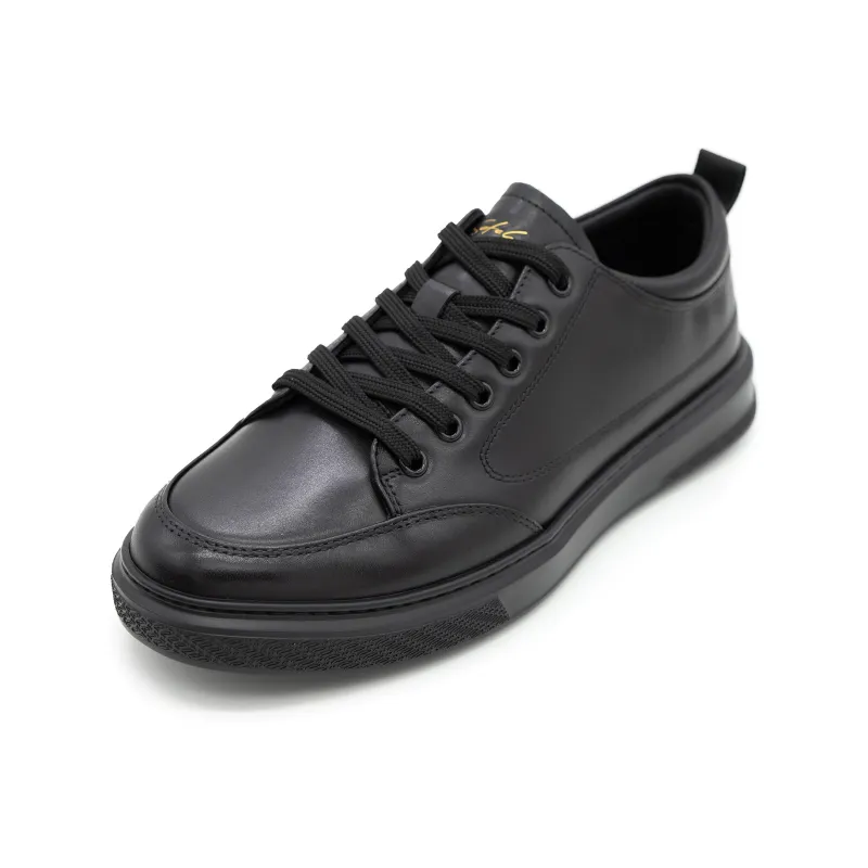 Satchi Slip Resistant Low Top Skateboard Shoes Men's Black-1