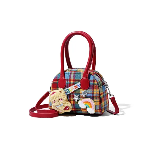 Meow In The Grass Artificial Leather Handbag Regular Women's Red