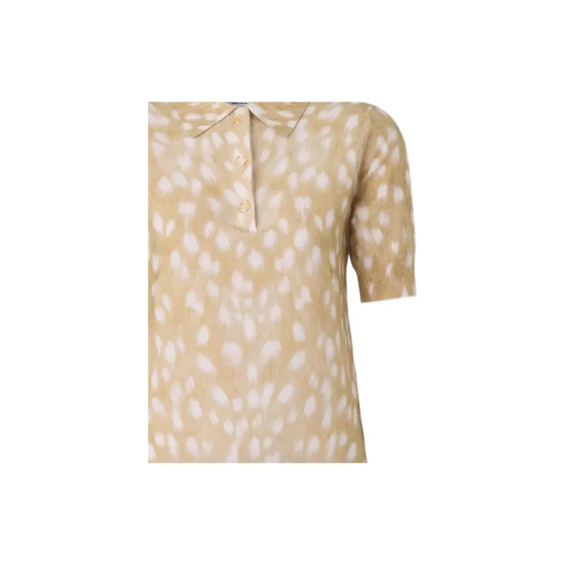 Burberry Deer-print Polo Shirt-4