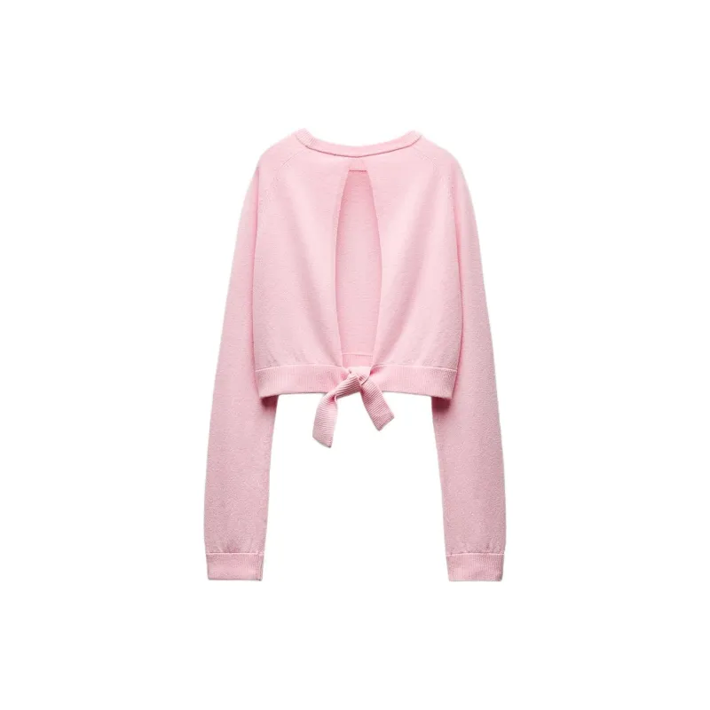 ZARA Sweaters Women's Light Pink Red-1