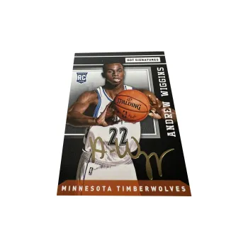 PANINI Minnesota Timberwolves Andrew Wiggins Mouth Brother Golden Pen Signature Star Card Rare Card Sports Cards 1 Pc