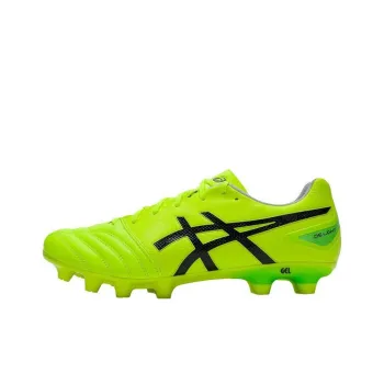 Asics AG Rubber Short Studs Anti Slip Wear Resistant Soccer Shoes Unisex Green Loose Fit