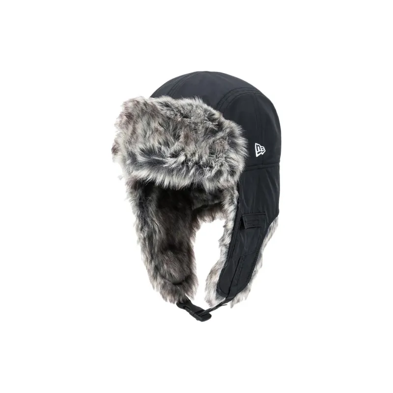 New Era Nylon Acrylic Polyester Trapper Hats Unisex Black-2