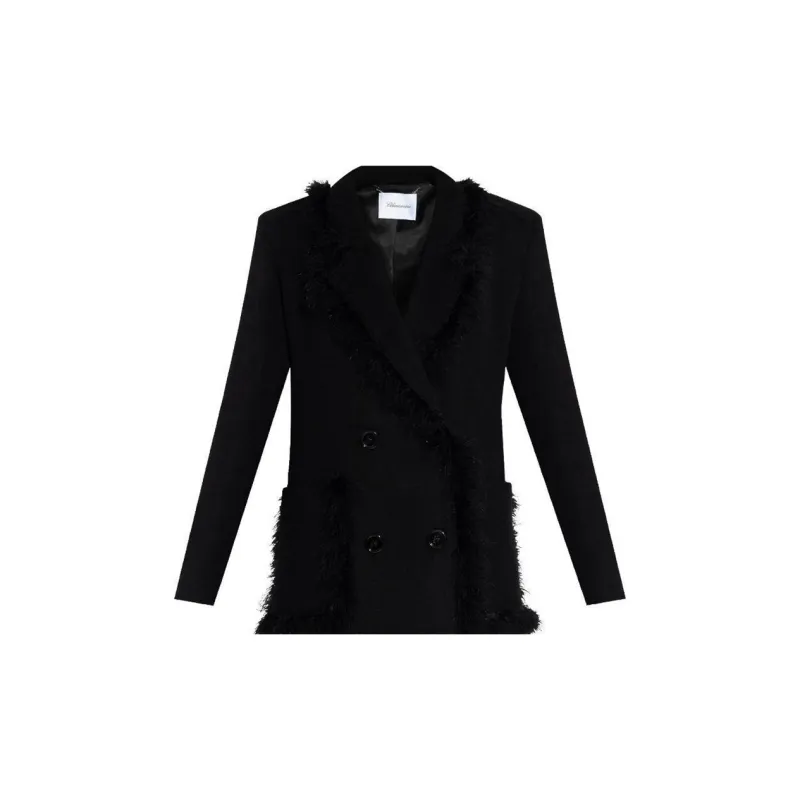 Blumarine Faux fur Trim Coat-4