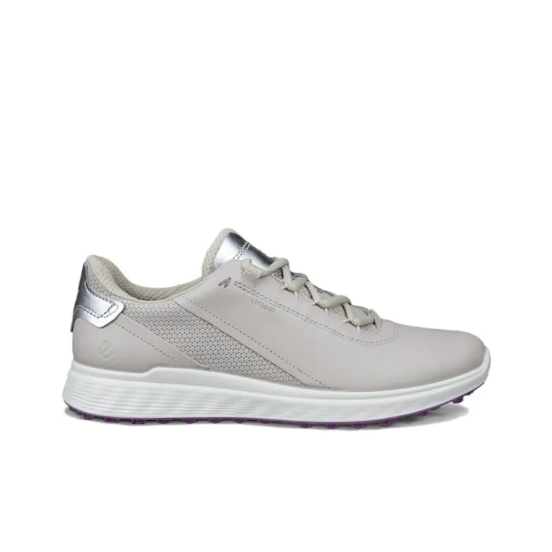 Ecco S Casual Anti Slip Wear Resistant Low Top Golf Shoes Women's Gravel Gray/Silver-2