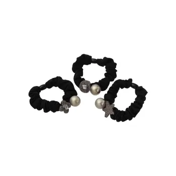 QIMEILA Faux Crystal Hair Tie Women's